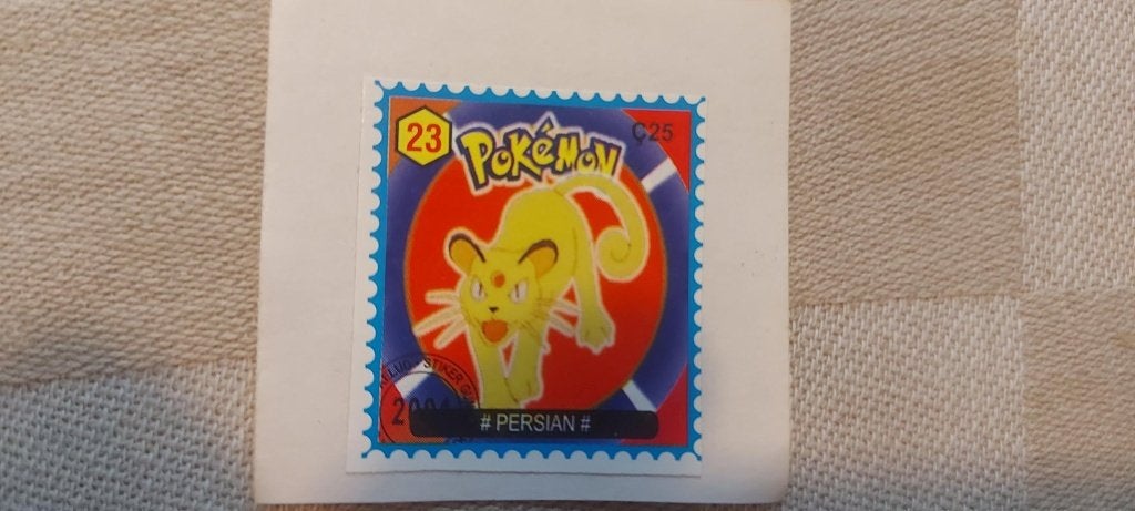 pokemon postzegel zeldzaam gelimiteerd Persian, Ophalen of Verzenden, Nieuw, Overige typen