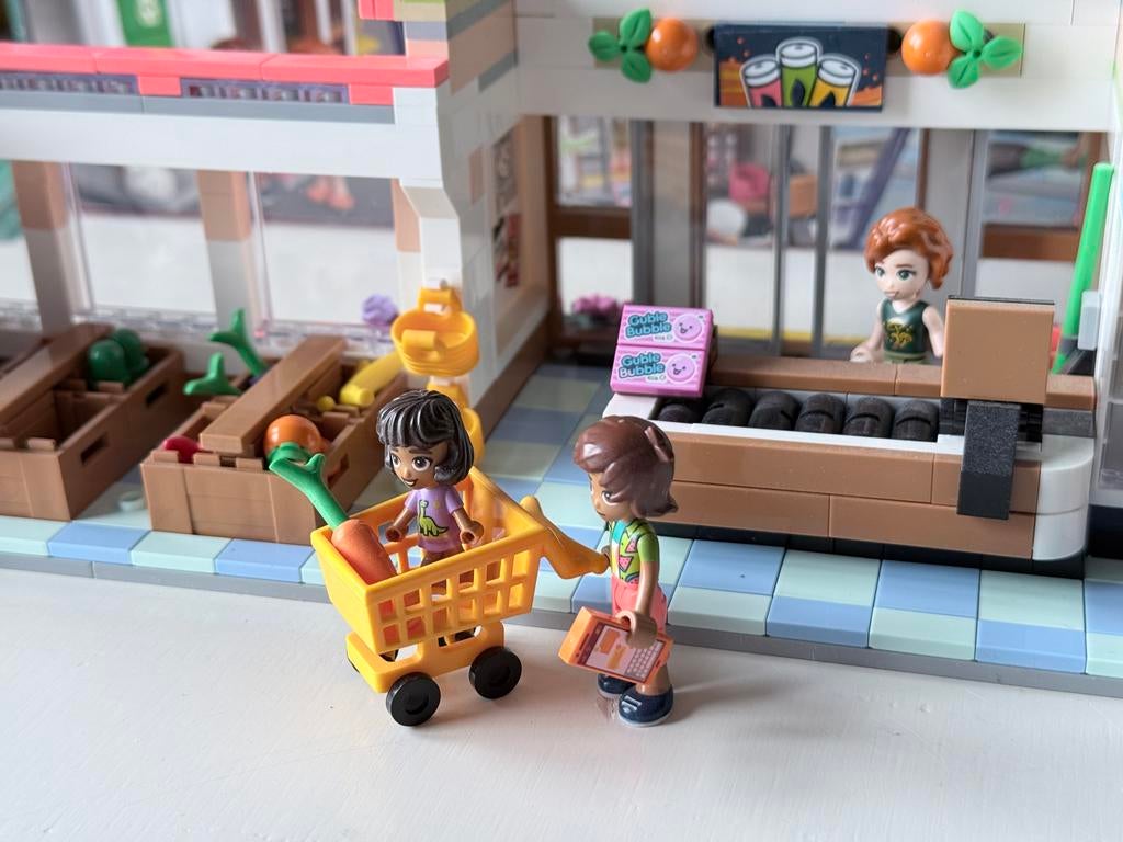 LEGO Friends 41729 Supermarkt met Doos winkel, Kinderen en Baby's, Speelgoed | Duplo en Lego, Zo goed als nieuw, Lego, Complete set