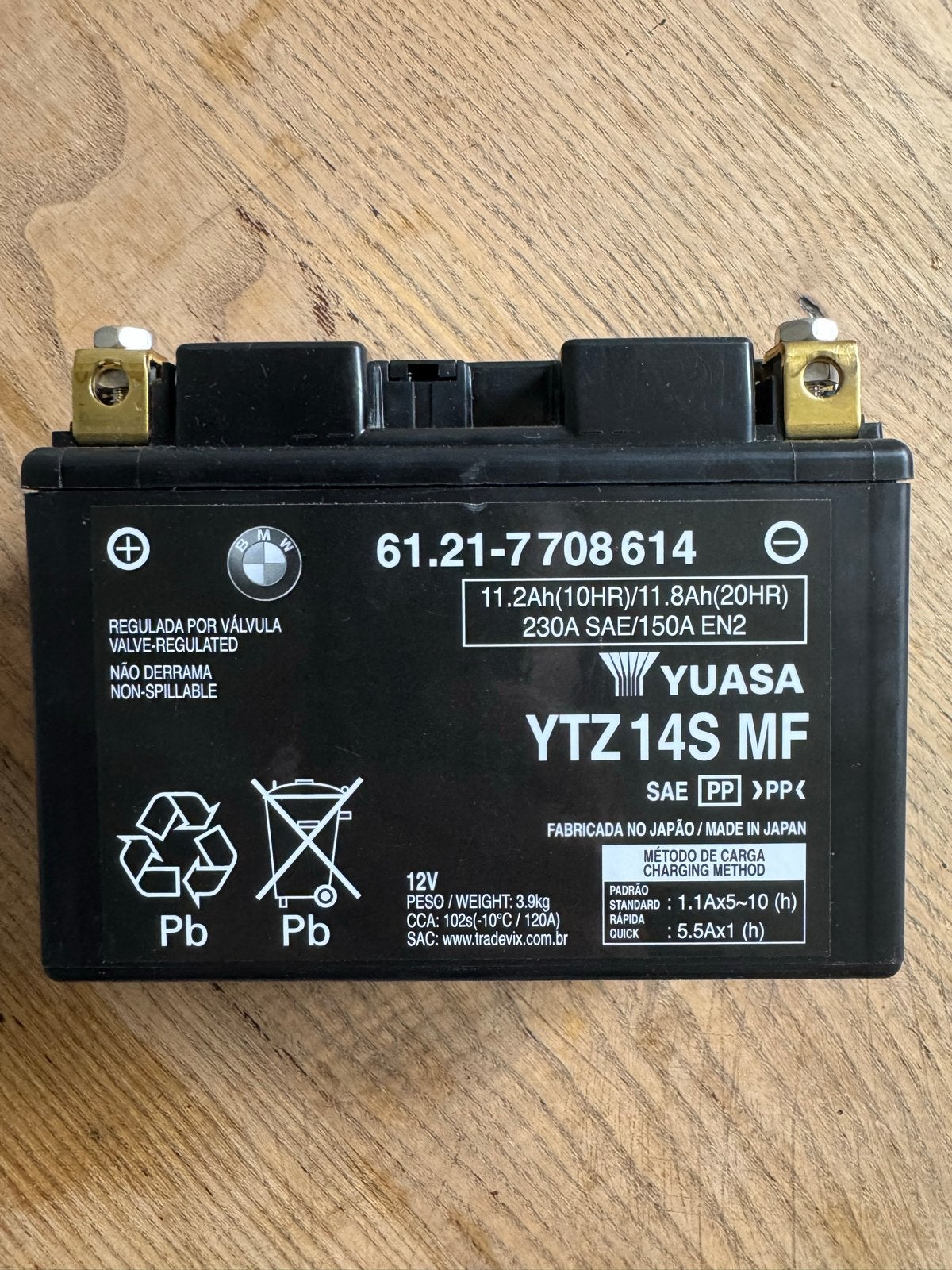 BMW Yuasa YTZ14S MF Motorfiets Accu 12V 11.8Ah, Ophalen of Verzenden, Nieuw
