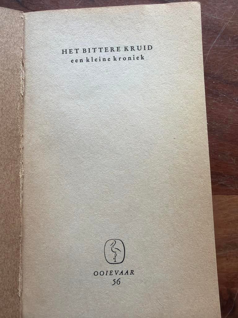 Het Bittere Kruid - Marga Minco (Vijfde Druk 1962), Boeken, Ophalen of Verzenden, Gelezen, Nederland