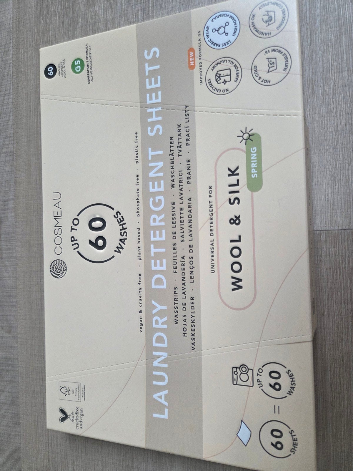 60 wasstrips wool&silk met gratis doos voor geurparels, Huis en Inrichting, Ophalen of Verzenden, Overige typen