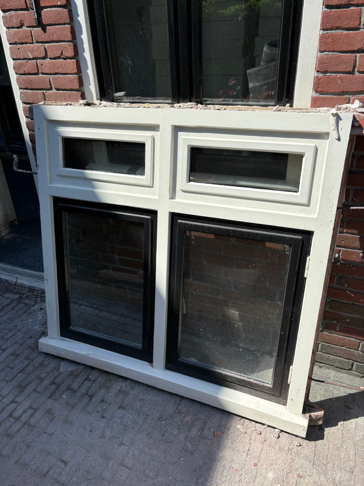 Compleet kozijn inclusief glas, Gebruikt, Raamkozijn, Inclusief glas, 75 tot 150 cm