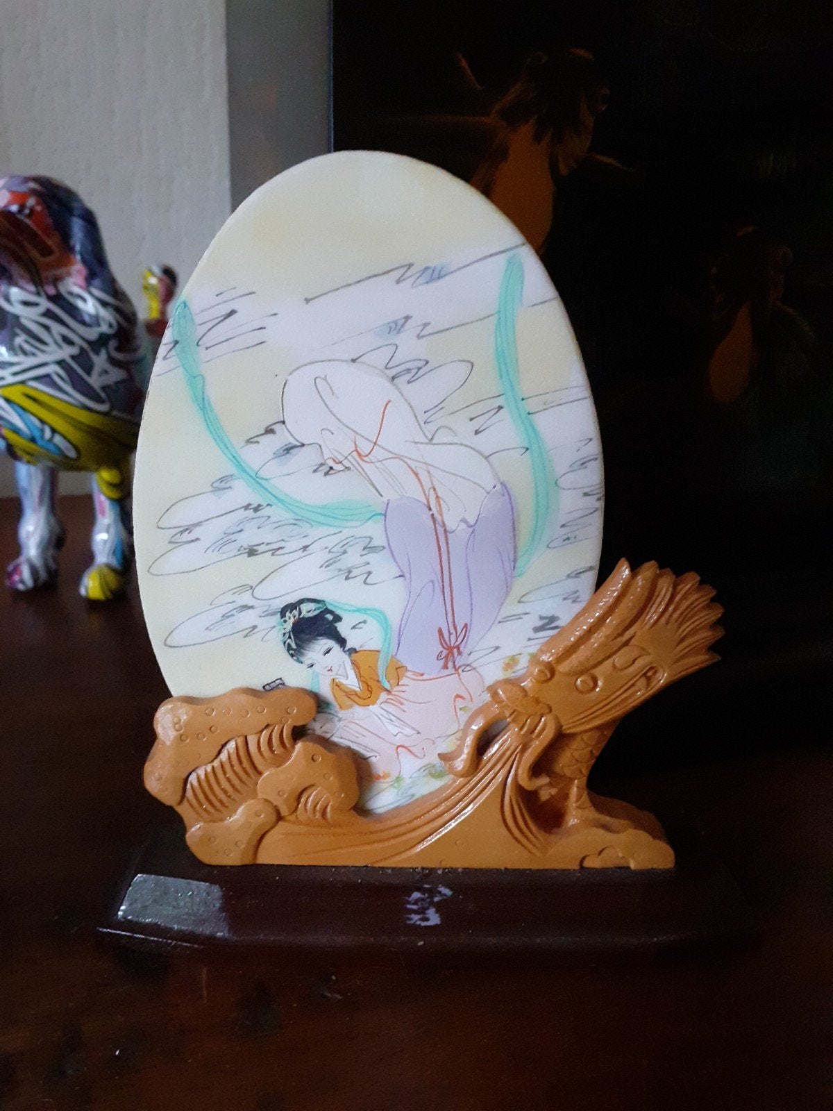 Chinese Decoratie, Ophalen of Verzenden, Rond, Minder dan 50 cm, Minder dan 100 cm