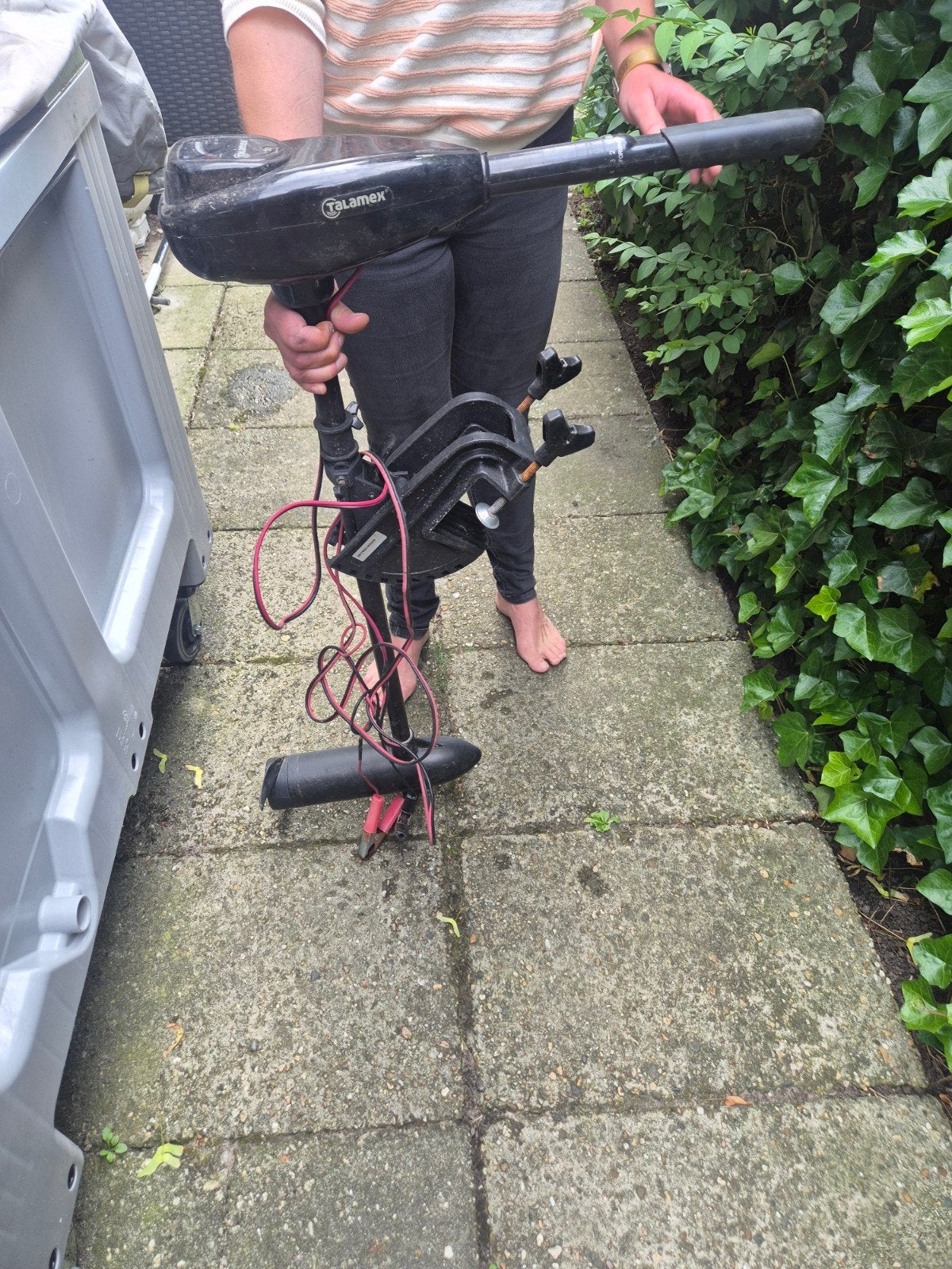 Talamex 30 Lbs. Thrust Elektrische Buitenboordmotor, Ophalen, Gebruikt, Minder dan 5 pk, Elektrisch