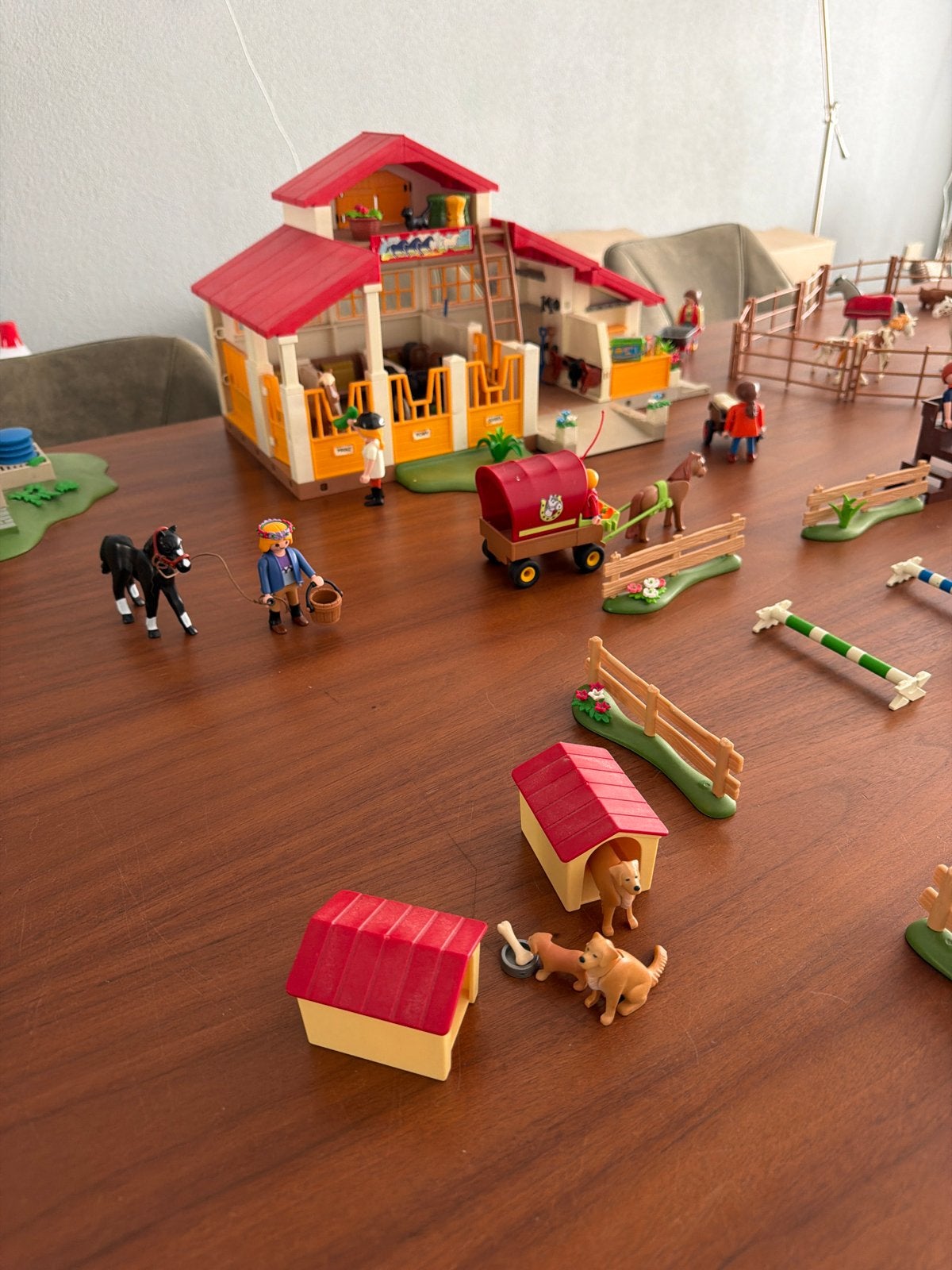 PLAYMOBIL Manege met veel extra's en paarden, Gebruikt, Gebouw, Complete set, Ophalen of Verzenden