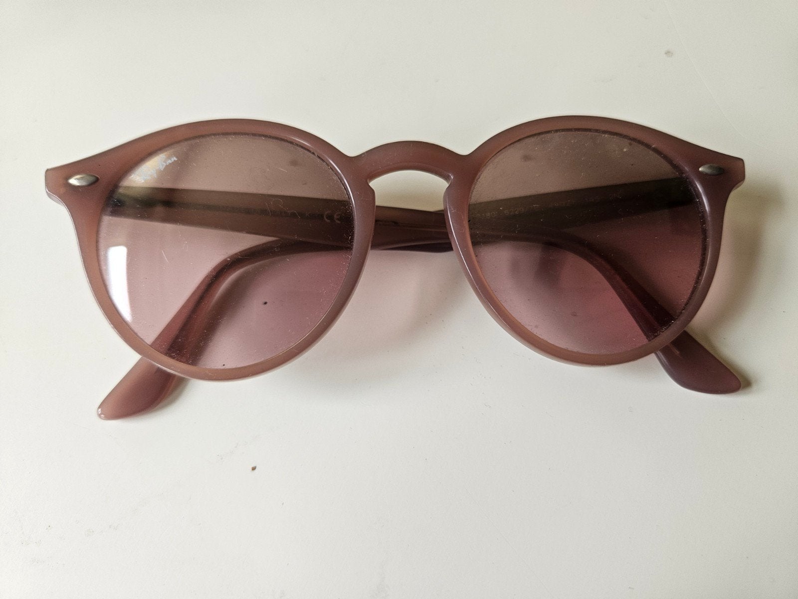 Ray-Ban RB 2180 Zonnebril - Bruin/Paars, Gebruikt, Zonnebril, Bruin, Ophalen of Verzenden