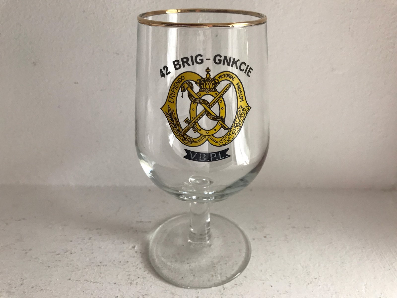 Bierglas 42e Brigade Geneeskundige compagnie Landmacht, Verzamelen, Militaria | Algemeen, Ophalen of Verzenden, Landmacht, Nederland