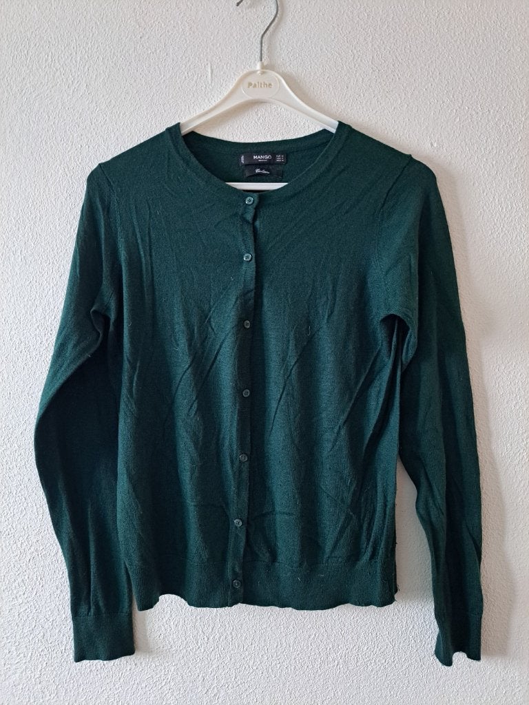 groen mango vest maat m, Kleding | Dames, Truien en Vesten, Maat 38/40 (M), Mango, Ophalen of Verzenden, Zo goed als nieuw