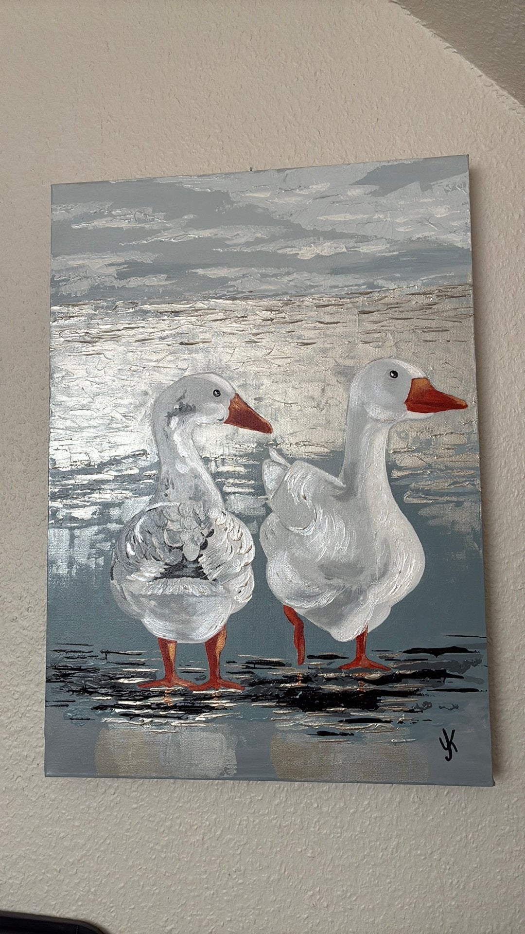 Schilderij, Acrylverf, Handgeschilderd, Ophalen of Verzenden, Dieren