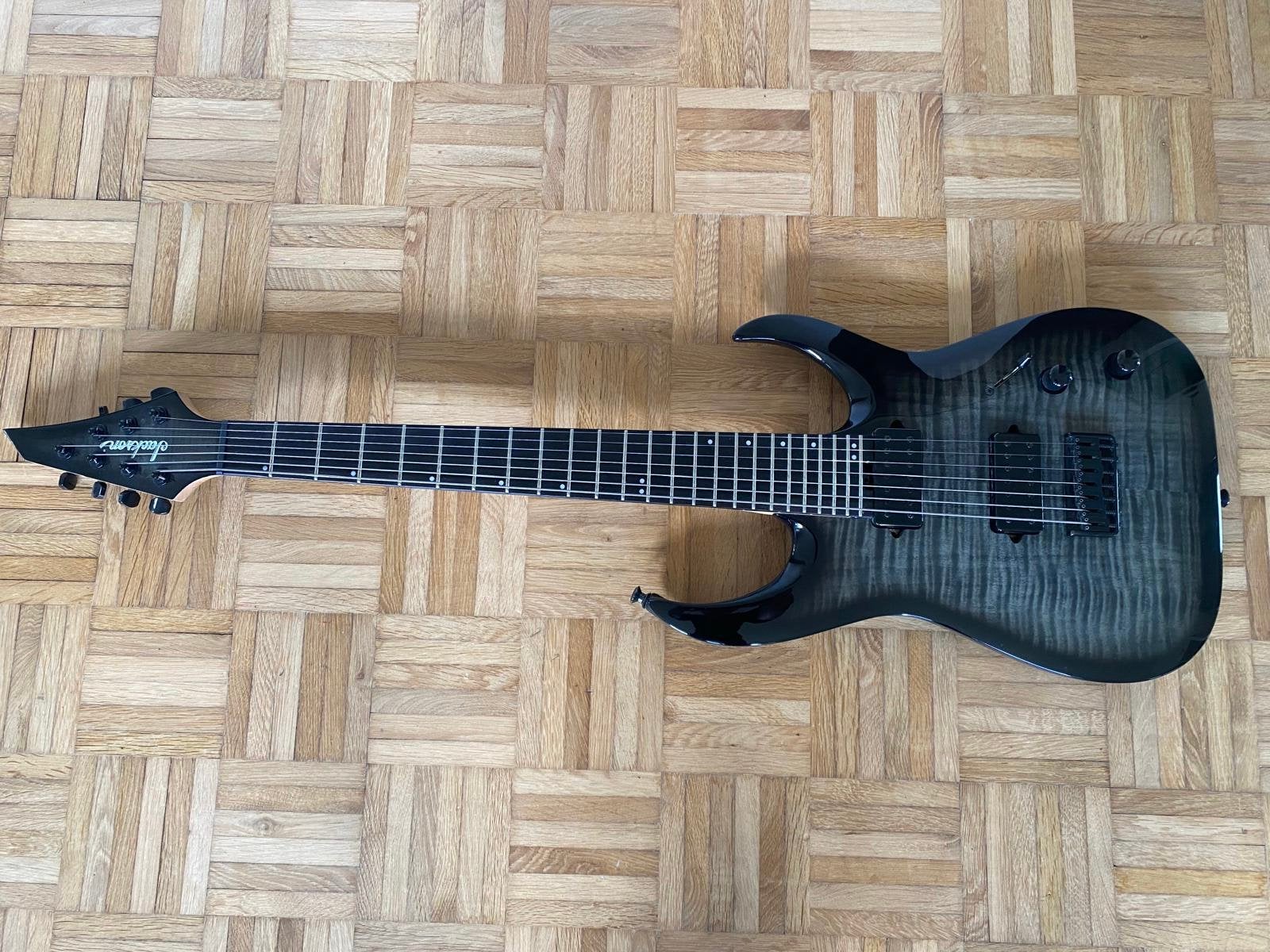 Jackson Pro Series Misha Mansoor Juggernaut HT7FM 7 string, Ophalen, Zo goed als nieuw, Solid body, Overige merken
