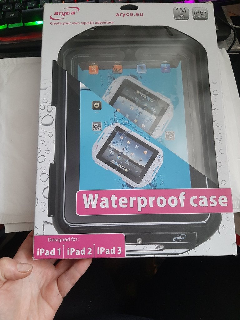 Aryca Hard case waterproof Aryca iPad, 10 inch, Nieuw, Bescherming voor- en achterkant, Ophalen of Verzenden