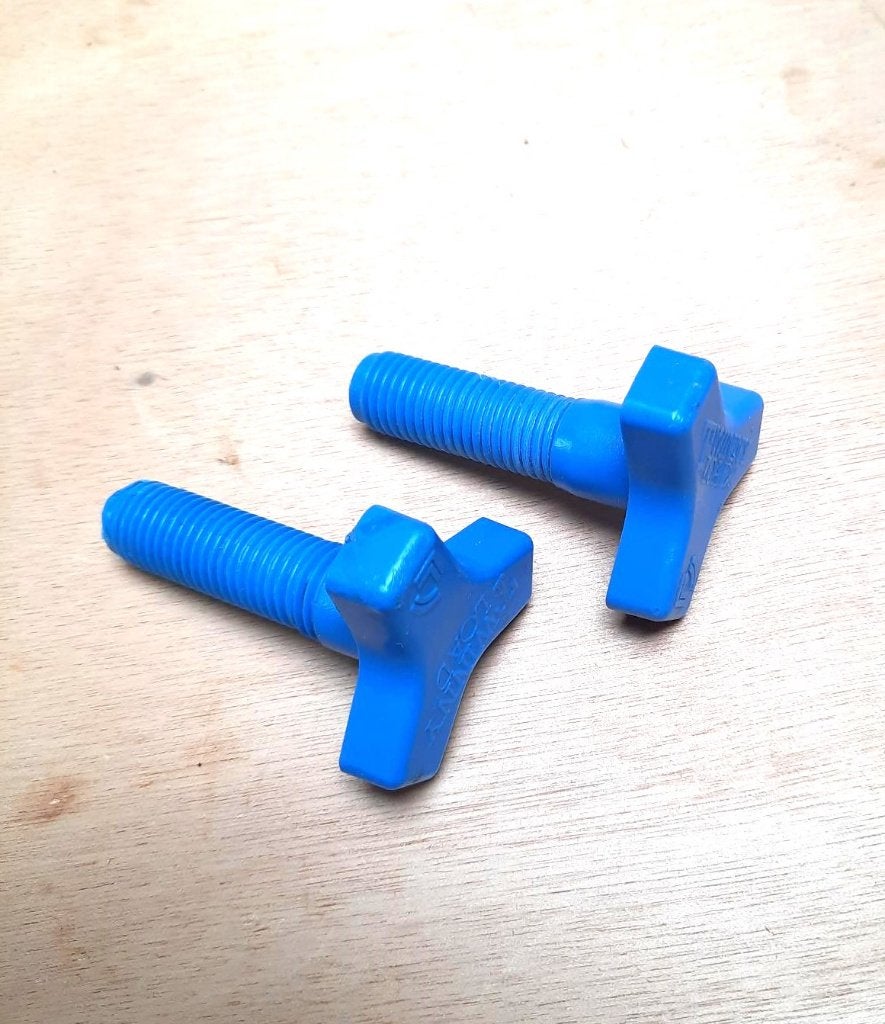 Twinny Load onderdelen blauwe crank sterbout fietsendrager, Elektrische fiets, Ophalen of Verzenden, Zo goed als nieuw, Fietsendrager-accessoire