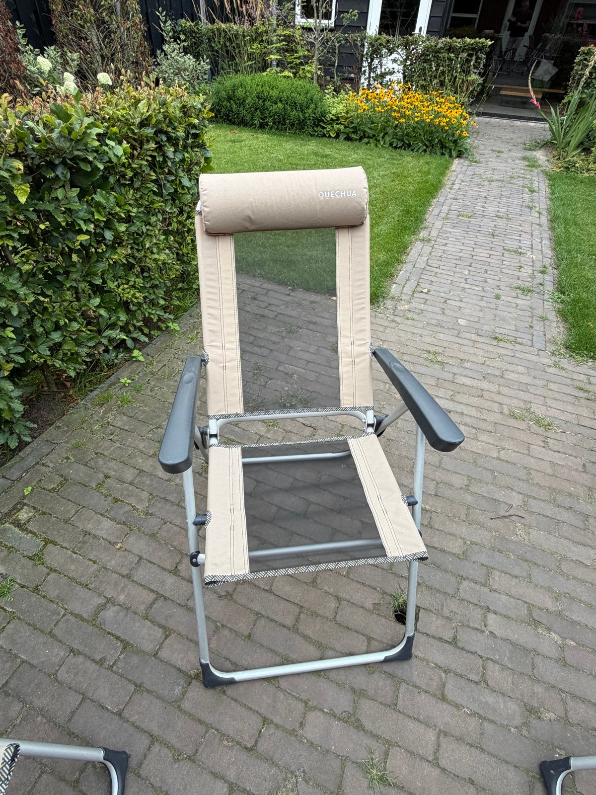 Quechua Campingstoel - Comfortabel en opvouwbaar, Caravans en Kamperen, Ophalen, Gebruikt, Campingstoel