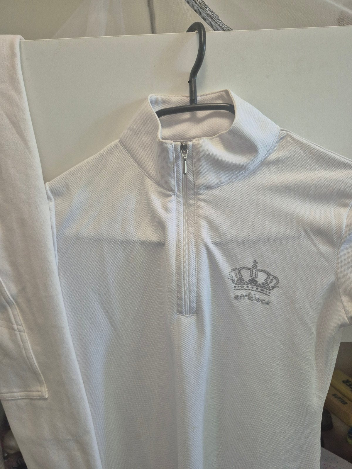 wedstrijdkleding paardrijden maat 132/140, Dieren en Toebehoren, Paardrijkleding, Ophalen of Verzenden, Dressuur, Bovenkleding