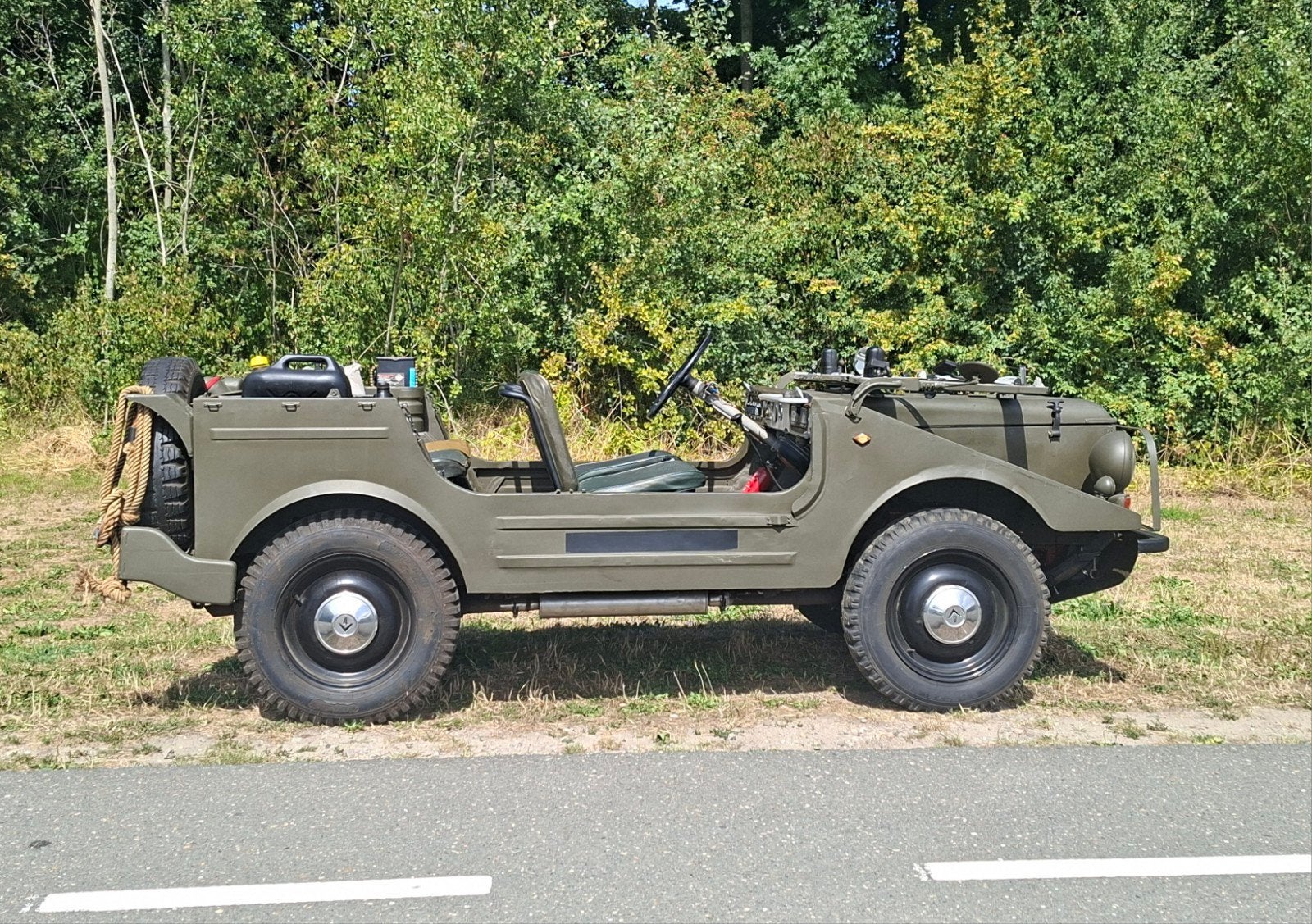 DKW Munga NL auto 1963. t/m 18 augustus te koop, Overige merken, Stof, Zwart, Cabriolet