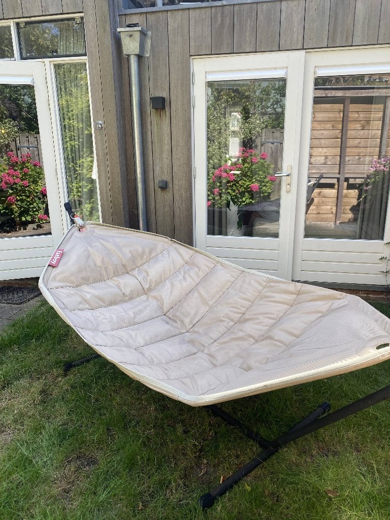 Fatboy Headdemock Cream Hangmat, Tuin en Terras, Ophalen, Gebruikt, Meerpersoons, Opvouwbaar