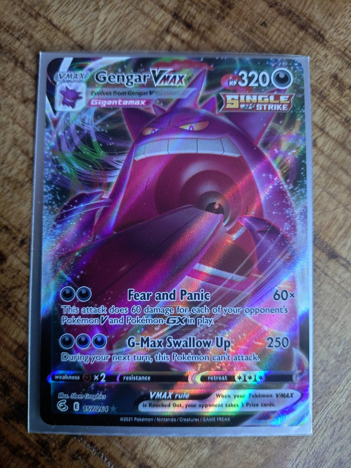 Gengar vmax, Hobby en Vrije tijd, Verzamelkaartspellen | Pokémon, Ophalen of Verzenden, Zo goed als nieuw