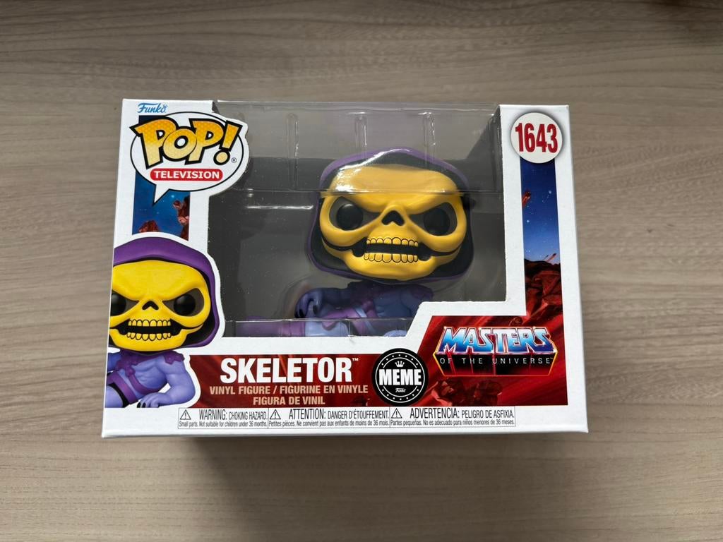 Funko Pop Skeletor 1643 Meme Edition Masters of the Universe, Funko Europe, Ophalen of Verzenden, Zo goed als nieuw, 4th floor, 1 Queen Caroline St, London W6 9YN, Verenigd Koninkrijk