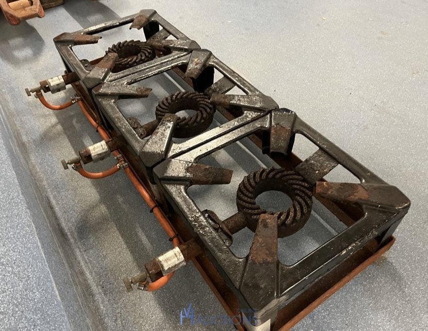 Professioneel 3 pits horeca gaskooktoestel, Ophalen, Gebruikt, Minder dan 85 cm, 60 cm of meer