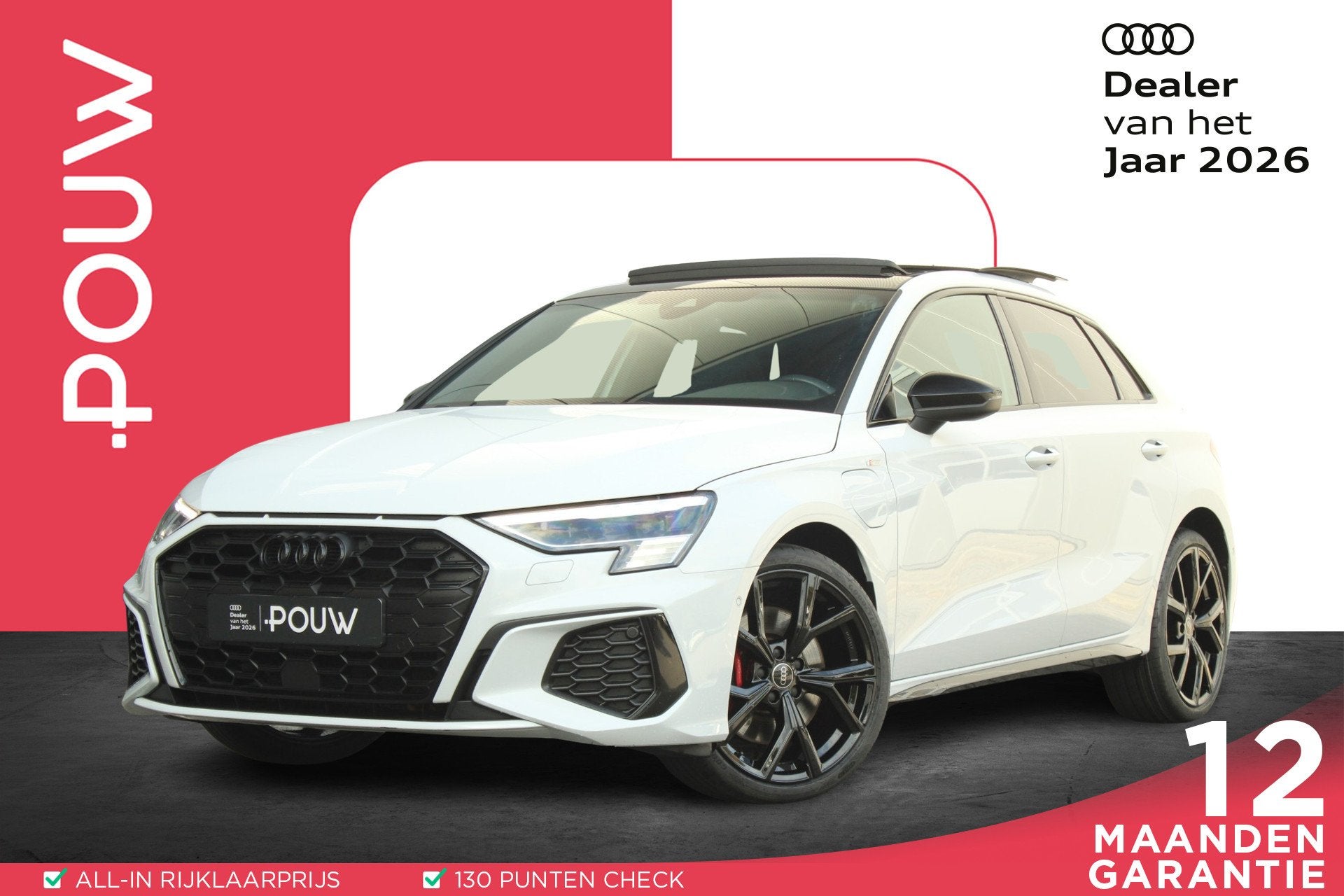 Audi A3 Sportback 45 TFSI e 245pk S Edition Competition | Ke, Auto's, 12 maanden, Gebruikt, Euro 6, 4 cilinders
