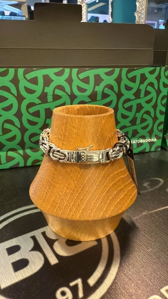 BUDDHA TO BUDDHA ARMBAND TYPE J828 E DAVID XS 19 CM € 279,00, Sieraden, Tassen en Uiterlijk, Ophalen of Verzenden, Nieuw, Zilver