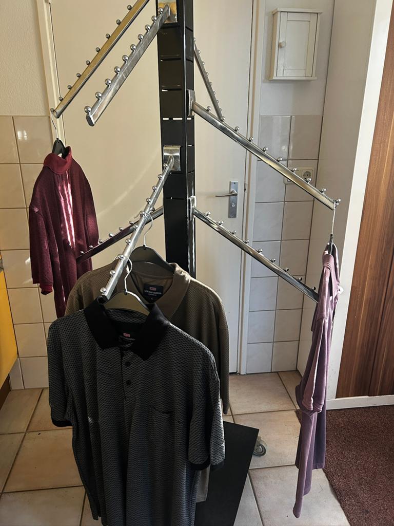 RVS kledingrek, Huis en Inrichting, Zo goed als nieuw, Minder dan 100 cm, Metaal, Ophalen