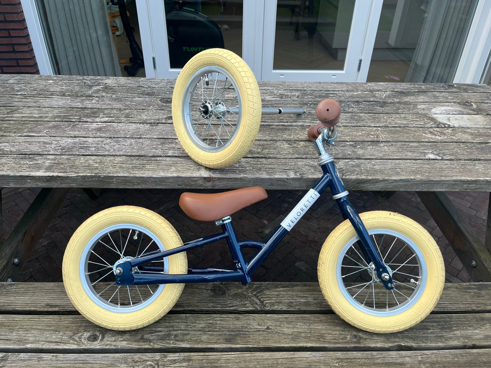 Veloretti loopfiets & driewieler (tricycle)  blauw, Ophalen, Zo goed als nieuw, Minder dan 16 inch