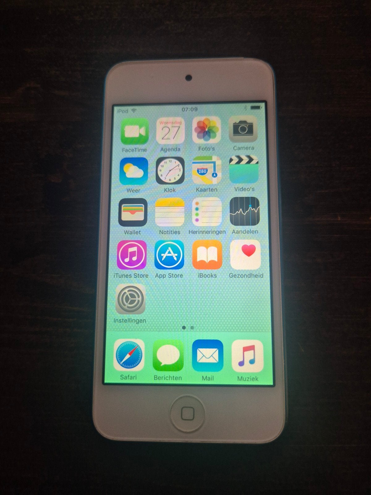 Apple iPod Touch 5e generatie 32GB Blauw, Ophalen of Verzenden, Zo goed als nieuw, 10 tot 20 GB, Touch