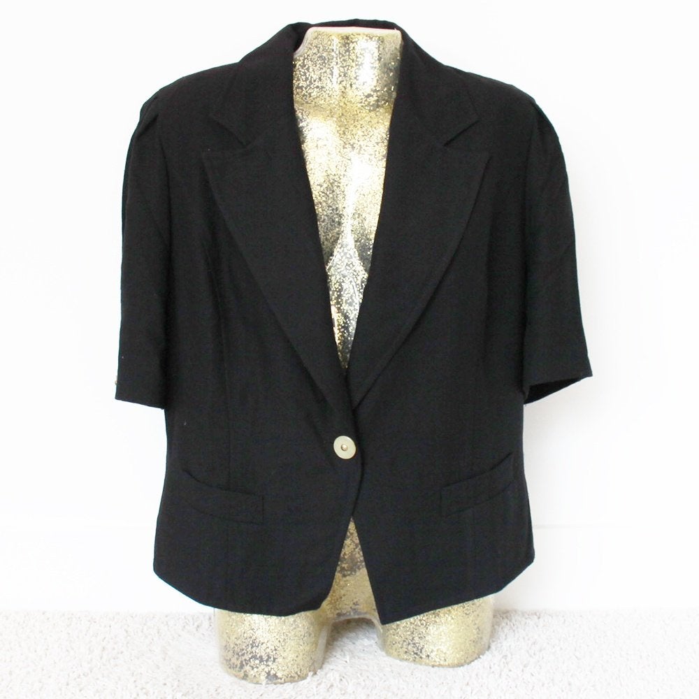 Mooi Vintage Jasje - 94 (Maat 44) € 20,-, Zwart, Maat 42/44 (L), Ophalen of Verzenden, Zo goed als nieuw