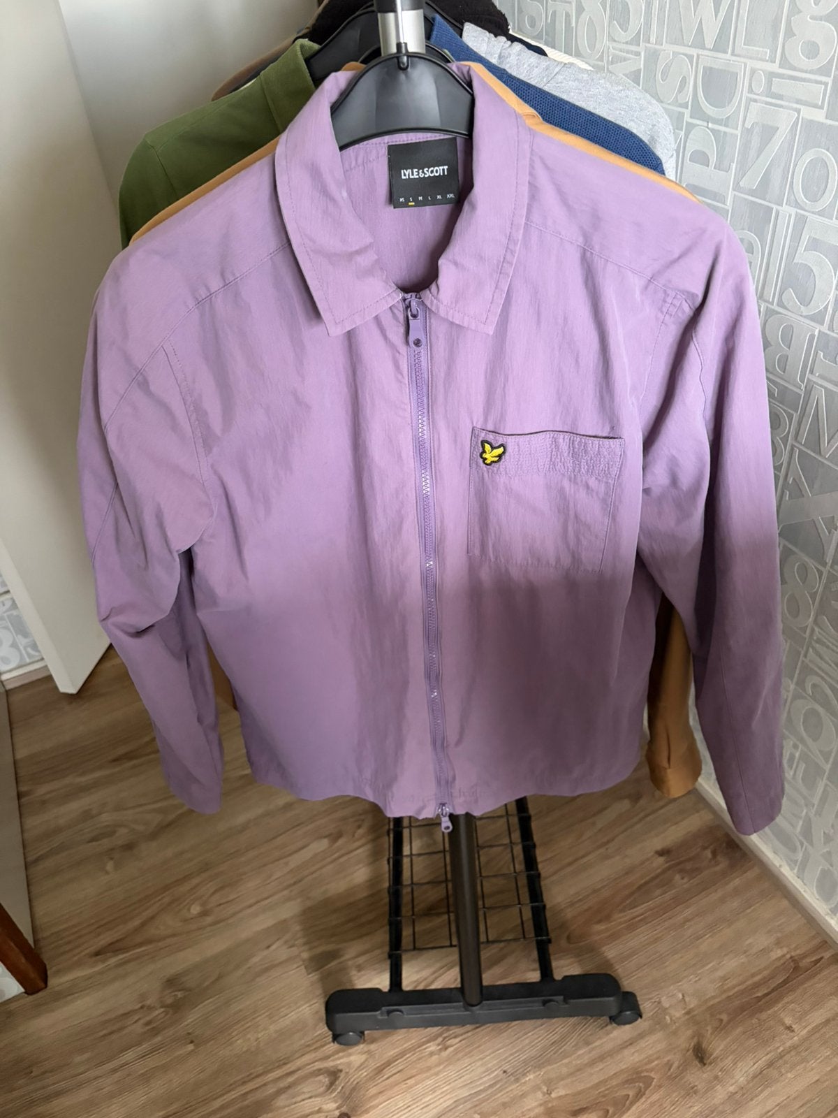 Lyle & Scott paars overshirt, Ophalen of Verzenden, Zo goed als nieuw, Maat 46 (S) of kleiner, Paars