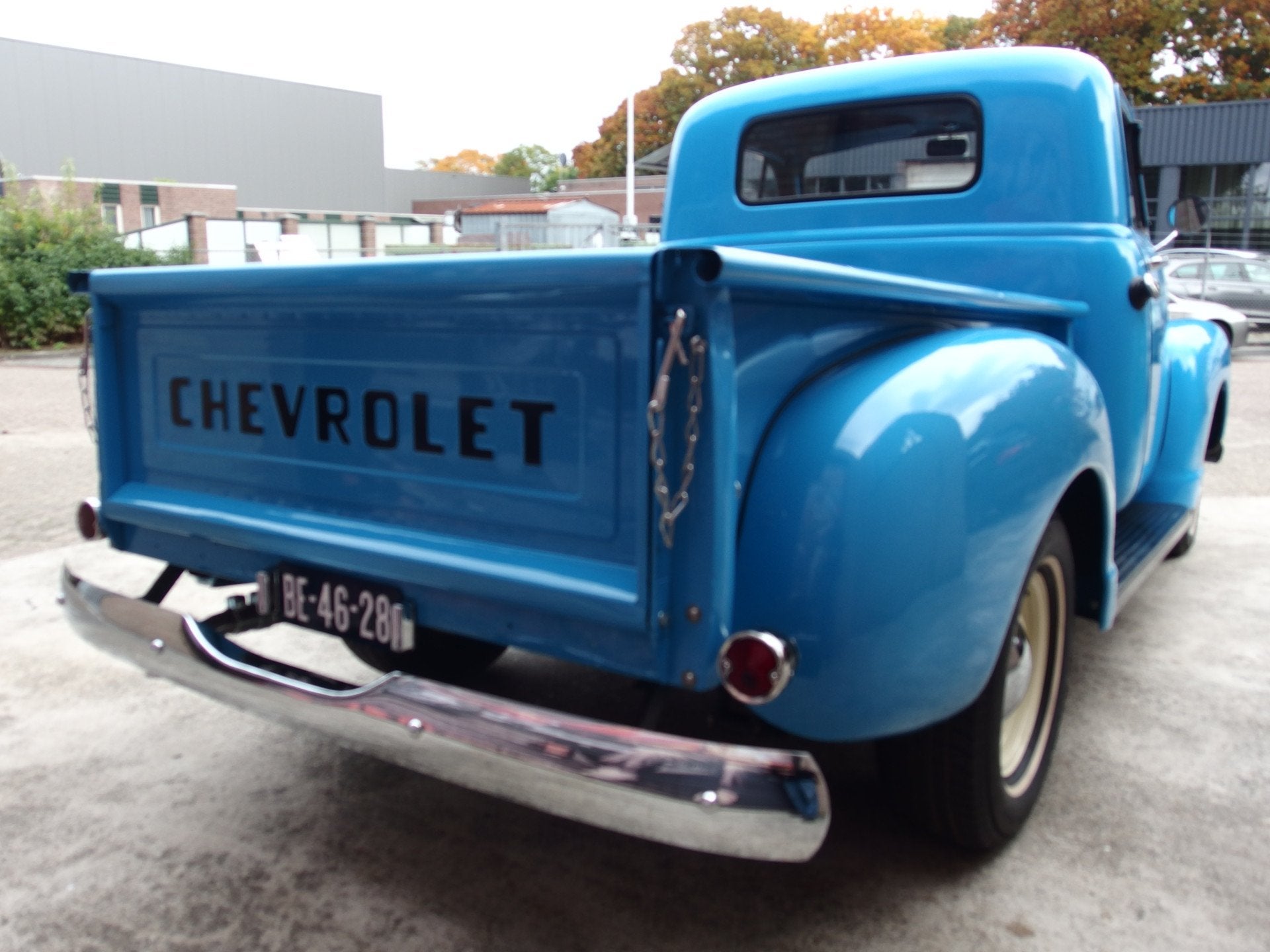 Chevrolet 3100 Thriftmaster sidestep Pick Up Thriftmaster St, Auto's, Oldtimers, Stof, Blauw, Bedrijf, Handgeschakeld
