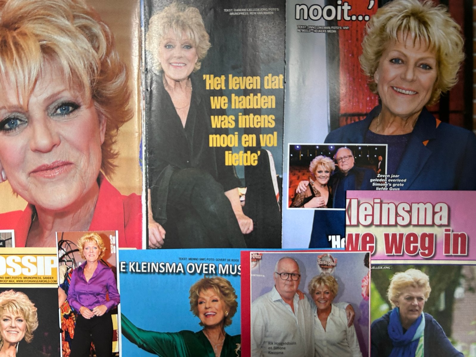 15 knipsels over Simone Kleinsma, Ophalen of Verzenden