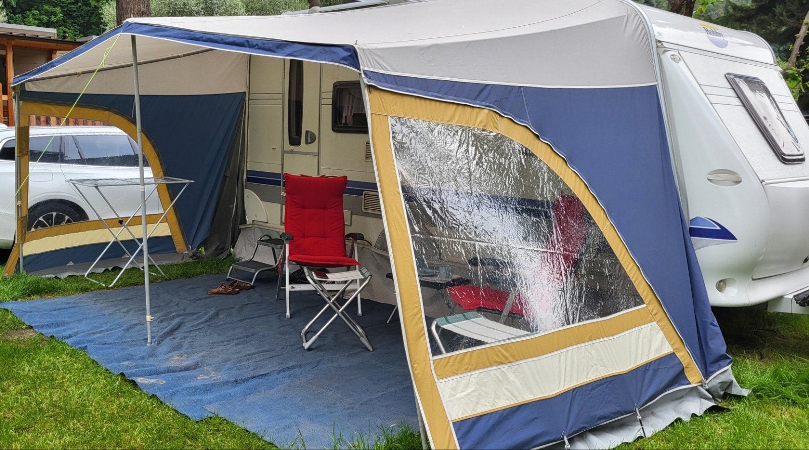 Mooie kwaliteit Ventura luifel (Isabella)  868 cm, Ophalen, Gebruikt