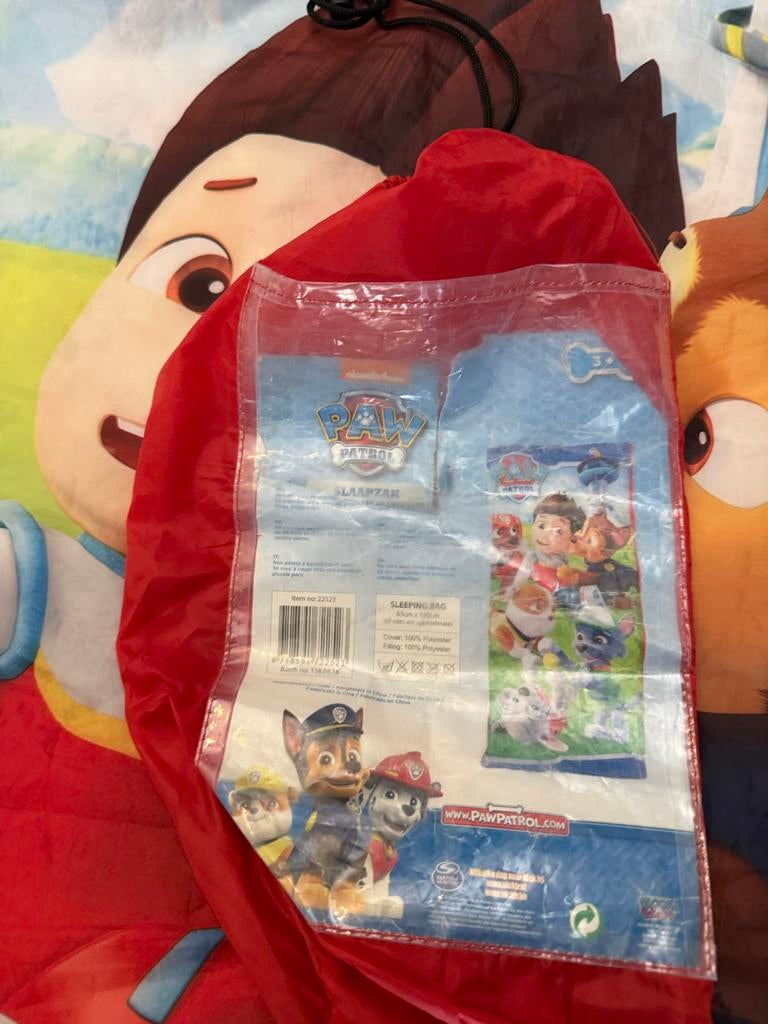 Kinderslaapzak Paw Patrol - Ideaal voor logeerpartijtjes!, Ophalen of Verzenden, Gebruikt