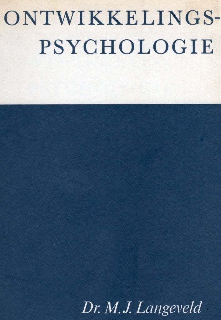 Ontwikkelingspsychologie - Dr. M.J. Langeveld BOEK, Ophalen of Verzenden, Zo goed als nieuw, Ontwikkelingspsychologie, Dr. M.J. Langeveld