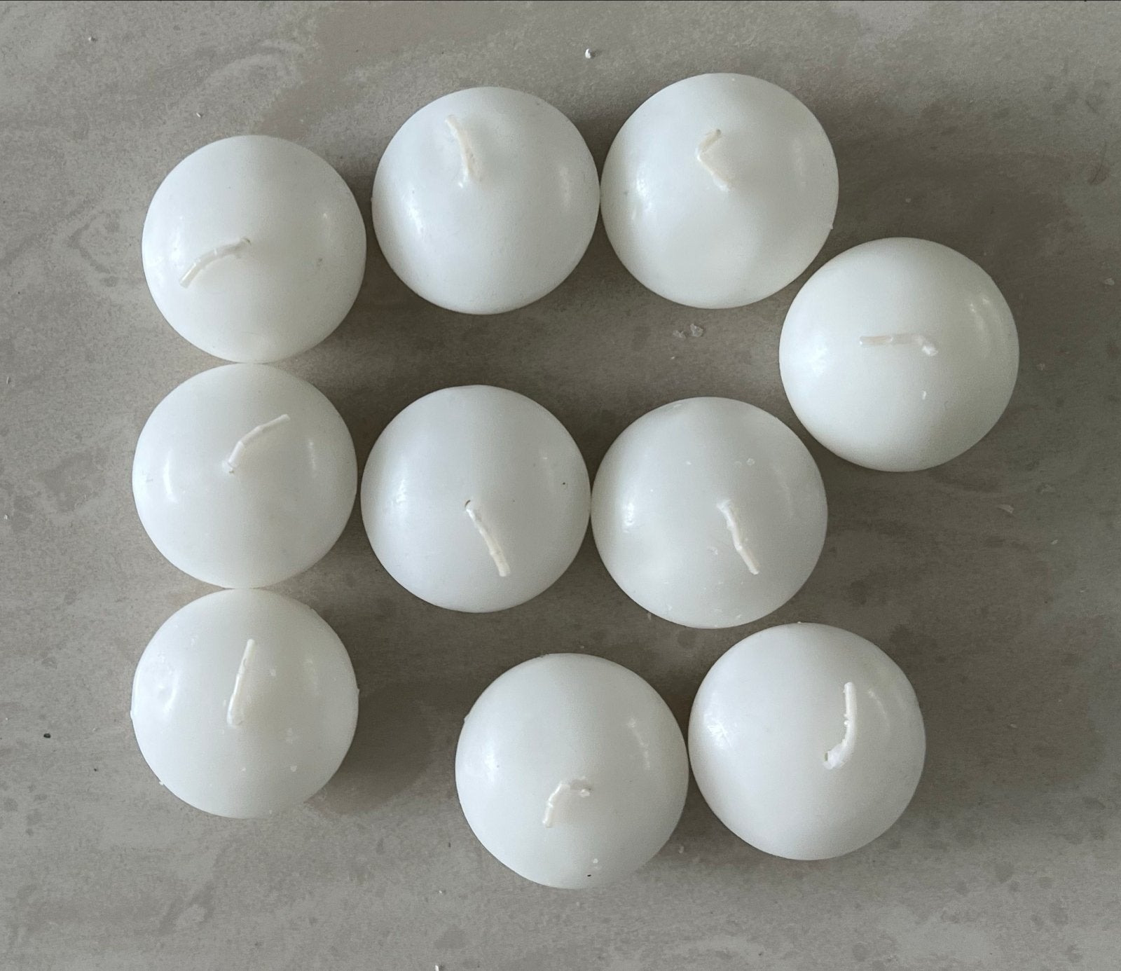 Set van 10 witte theelichtjes drijfkaarsen  ( nieuw), Huis en Inrichting, Ophalen of Verzenden, Nieuw