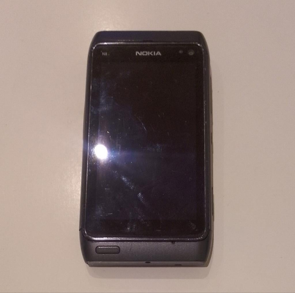 Nokia N8 - 12MP Carl Zeiss camera, 16GB, Symbian 3, Gebruikt, Zwart, Touchscreen, Ophalen of Verzenden