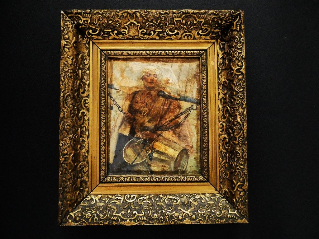 Schilderij n. Hans von Bartels A young fishing girl Rijsoord, Ophalen of Verzenden