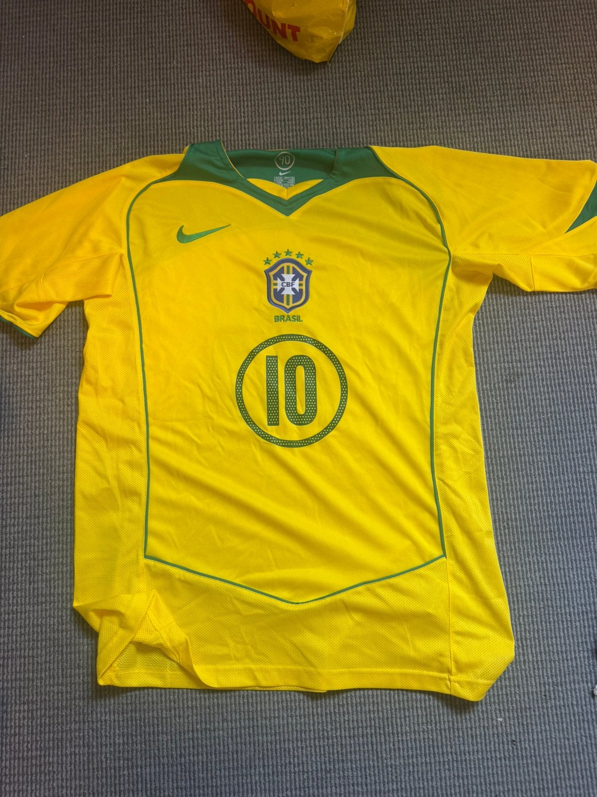 Brazilie Ronaldinho shirt XL, Sport en Fitness, Voetbal, Maat XL, Ophalen of Verzenden, Zo goed als nieuw, Shirt