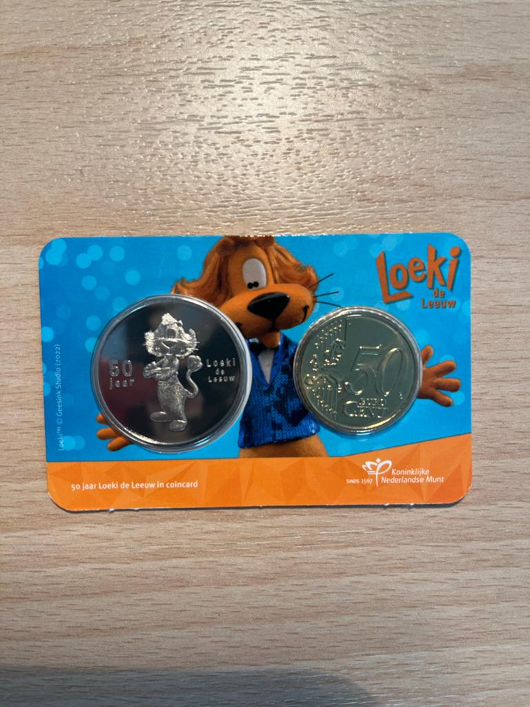 50 jaar Loeki de Leeuw Coincard koninklijke nederlandse munt, Ophalen of Verzenden, Overige waardes, Setje