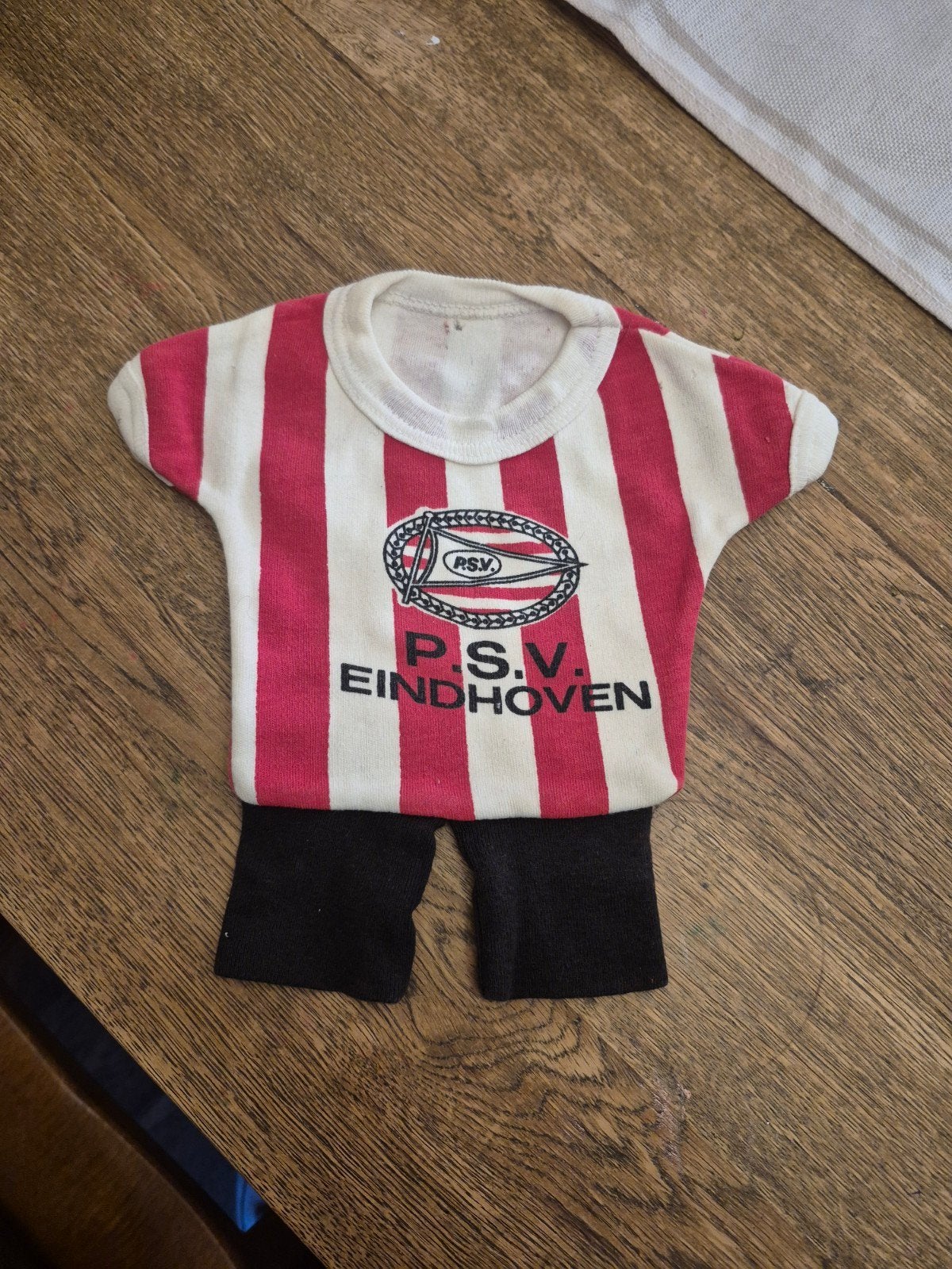 PSV Eindhoven Mini Shirtje met Broekje - Vintage Voetbal Fan, Ophalen of Verzenden, Gebruikt, PSV, Shirt
