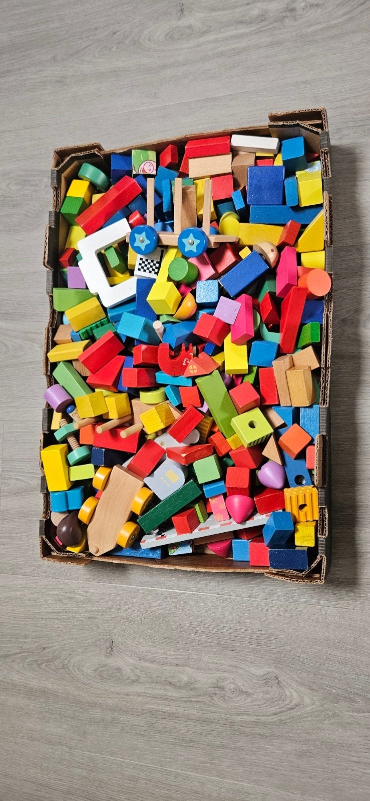 Houten blokjes, Ophalen