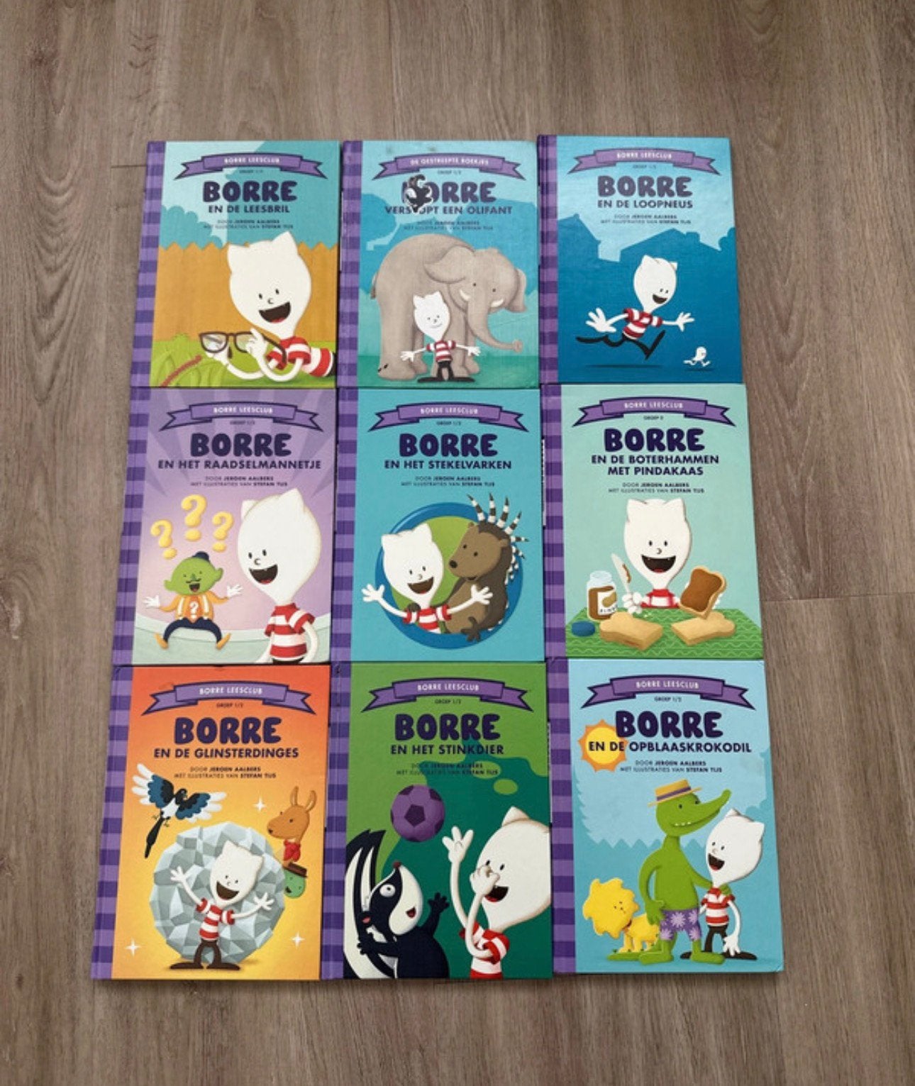 9 borre boekjes groep 1/2, Ophalen of Verzenden, Gelezen, 3 tot 4 jaar