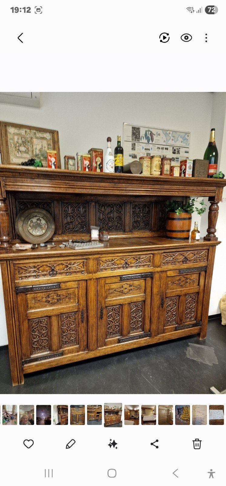 Buffet kast, Antiek en Kunst, Antiek | Meubels | Kasten, Ophalen of Verzenden