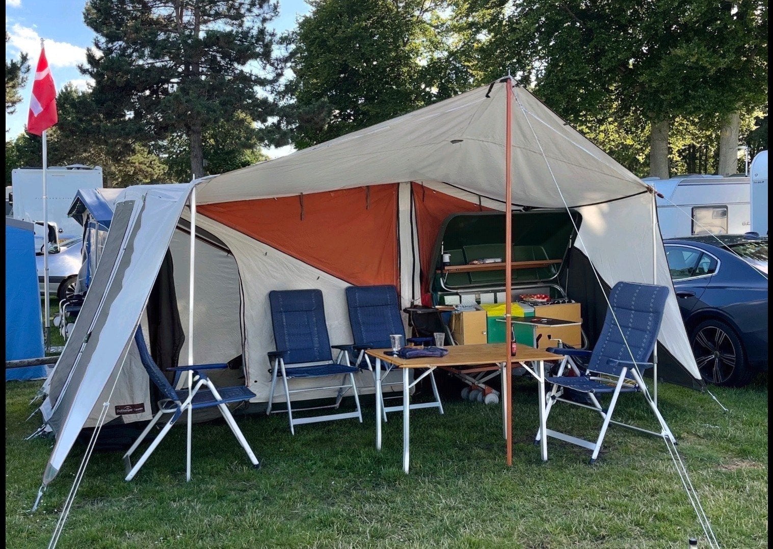 Holtkamper Cocoon, met keuken, Kindertent en Trailer Hitch, Caravans en Kamperen, Tenten, Ophalen