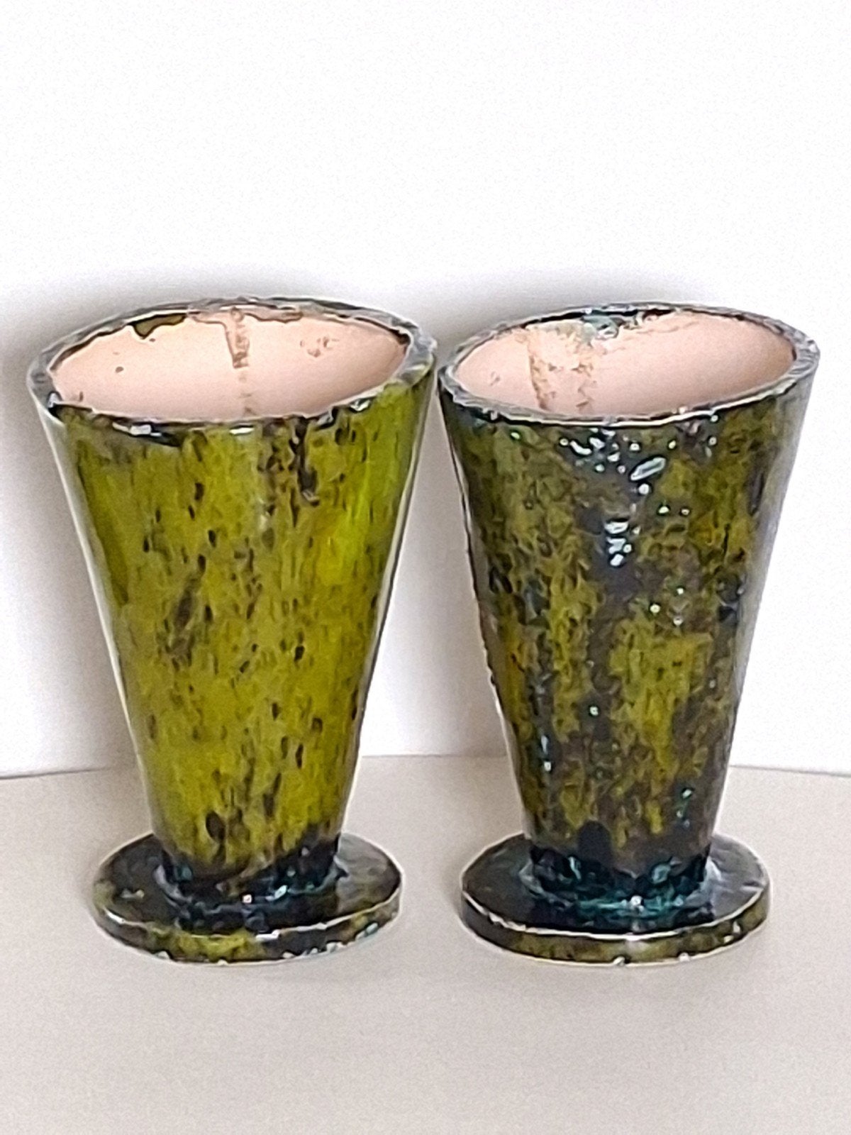 Twee Fat Lava vazen Rogier vandeWeghe (Amphora), Antiek en Kunst, Verzenden