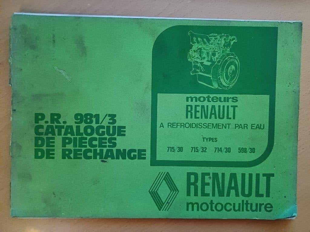 Onderdelenboeken Renault motoren 715/30, 715/32, 714/30, Ophalen of Verzenden, Gelezen, Tractor en Landbouw