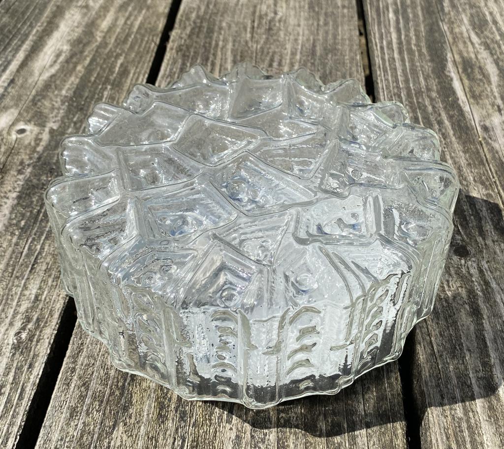 leuke Plafonniere - lamp vintage retro mid century design, Huis en Inrichting, Lampen | Plafondlampen, Ophalen of Verzenden, Zo goed als nieuw
