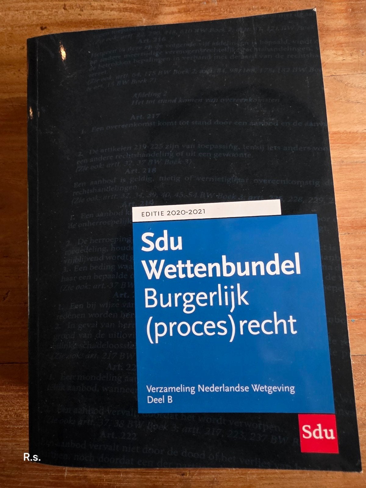 Sdu Wettenbundel Burgerlijk (proces)recht 2020-2021, Boeken, Zo goed als nieuw, Sdu, Gamma, HBO