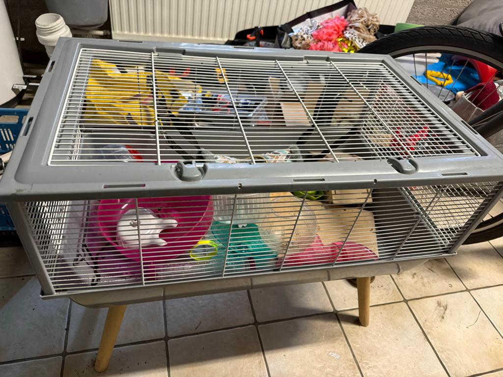 Hamster kooi, Ophalen, Zo goed als nieuw, Loopwiel of Rad
